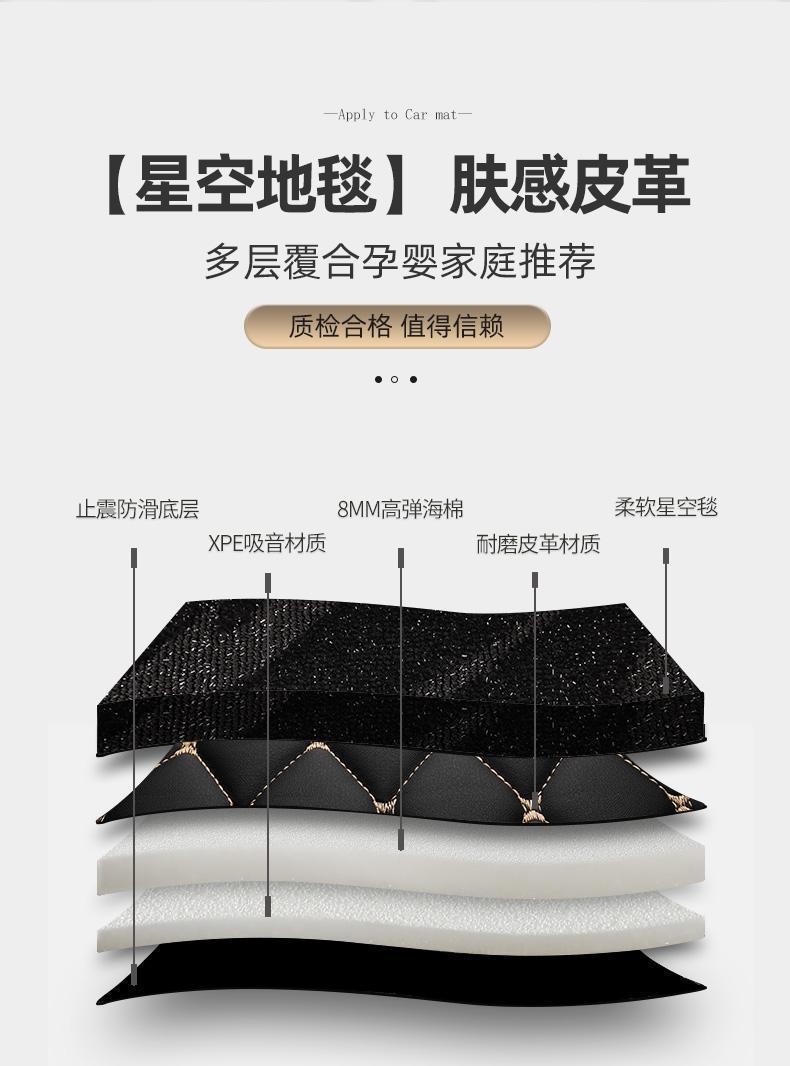 Suitable for BYD Qin plus Foot Mat Surrounding Car Foot Mat Qin plus dmi Foot Mat Modified Star Blanket Foot Mat