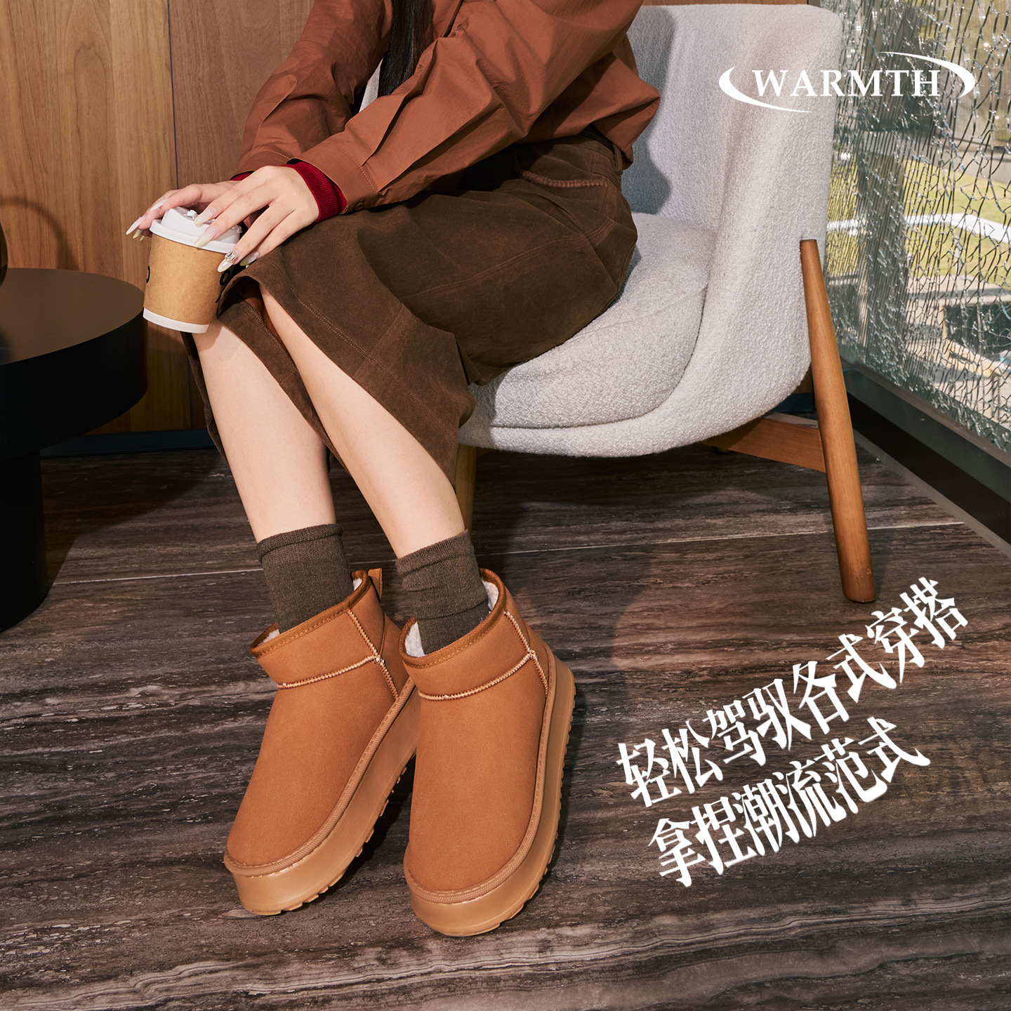 Botas de nieve para mujeres 2026 nuevo invierno veludo antideslizante cálido pieles de fondo grueso una botas cortas zapatillas de algodón del noreste image 3