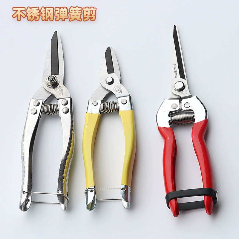Ножницы для веток винограда, ножницы для сбора фруктов из нержавеющей стали, пружинные секаторы, ножницы для обрезки цветов, ножницы для цитрусовых, ножницы для сбора апельсинов