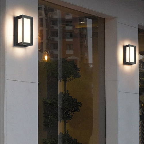 Cross-border outdoor waterproof wall lamp corridor villa courtyard shop door outdoor ultra-bright balcony terrace wall lighting