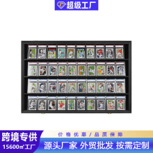 跨境36棒球卡带锁陈列柜适用于篮球足球和曲棍球交易卡展示框相框