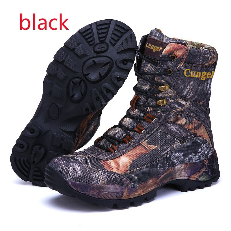 Fábrica de botas de combate al aire libre de otoño y invierno, botas tácticas altas y altas, botas de arena para hombres y mujeres image 7