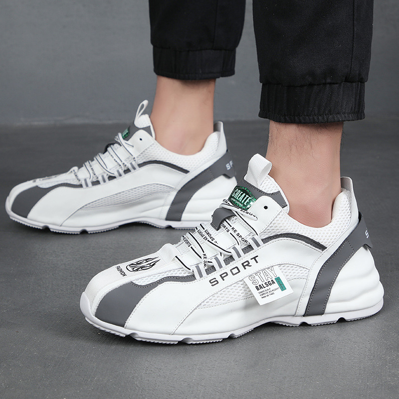 Moški poletni športni in casual čevlji T iktok z enakim usnjenim podplatom iz leta 2023, novi, zračni, mrežasti, z enakim usnjenim podplatom_voghion.com