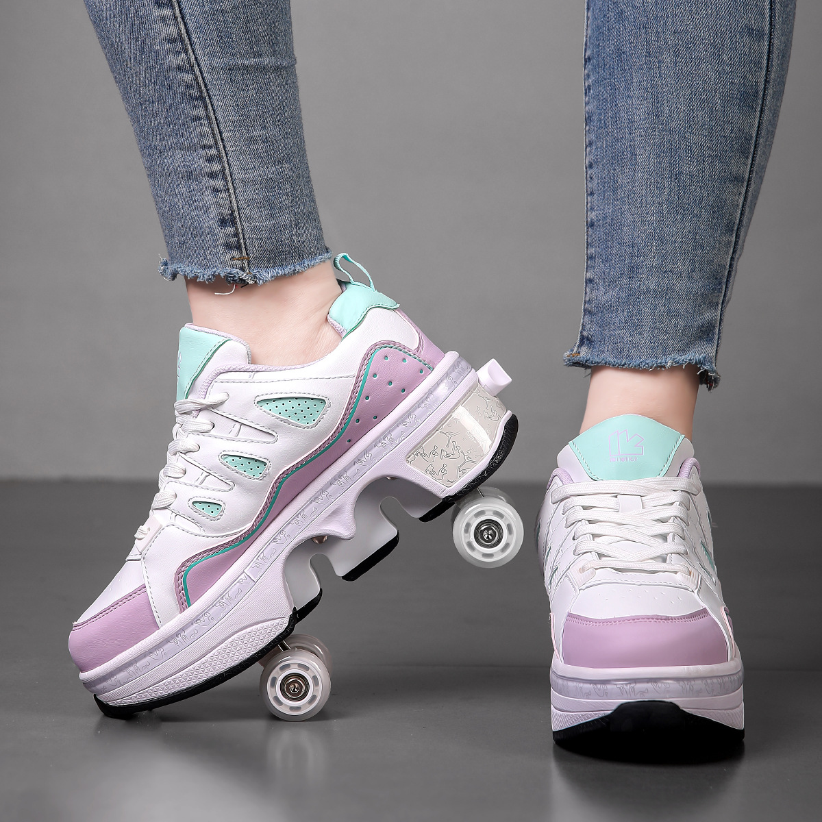 Roller Skate Shoes Cross-Border Hot-Selling New Roller Shoes Manufacturer Roller Skates Four-Wheel Skates Inline Skates