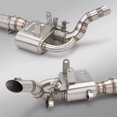 Motorcycle exhaust pipe 421 Stainless Steel Dual-Channel Valve