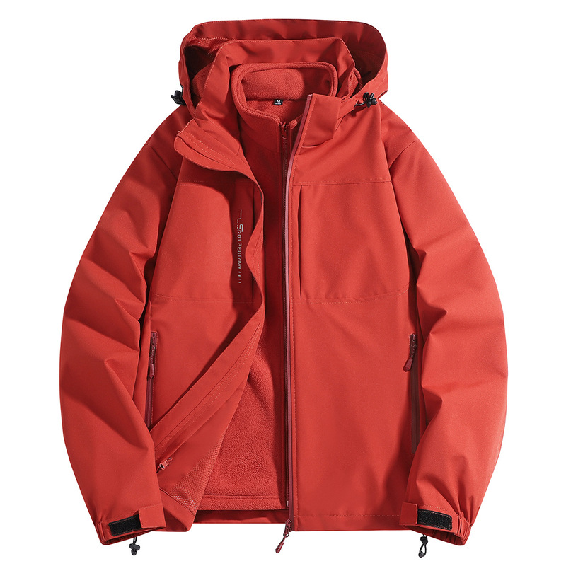 Cross-Border Autumn and Winter New Outdoor Three-In-One Jacket Cross-Border Men's and Women's Mountain Travel Waterproof Jacket Couple Jacket