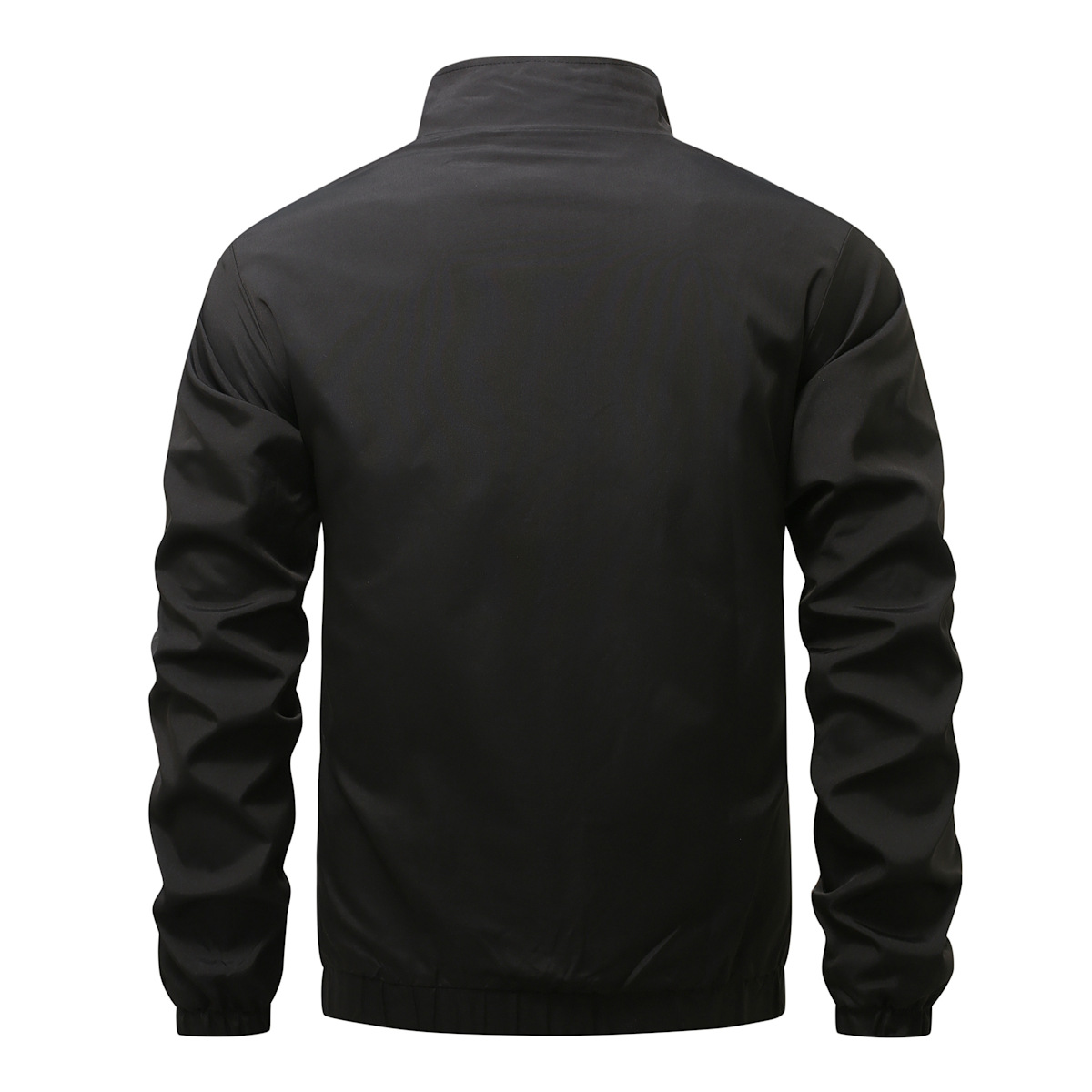 Men's Colour-blocking Windproof Cardigan Jacket With High Collar_voghion.com