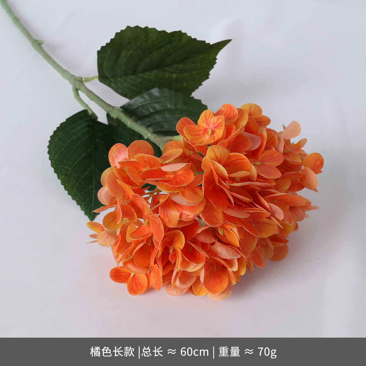 Sensación de la mano hortensias boda simulación flor rosa piruleta roja hortensias sala de bodas pared de flores hileras de flores flores flores falsas