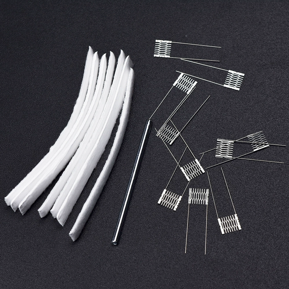 Сделай Сам реконструкция хлопковый сердечник 1,2 Ом сетка нагревательный сердечник 1,0 Ом 0,8 Ом 0,6 Ом коробка из 10