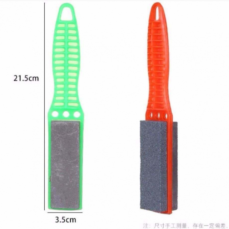 미끄럼 방지 플라스틱* 손잡이 숫돌 1개