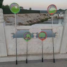 厂家批发不锈钢儿童抄网捞鱼网兜伸缩渔网 捕虫网户外 捞渔小抄网