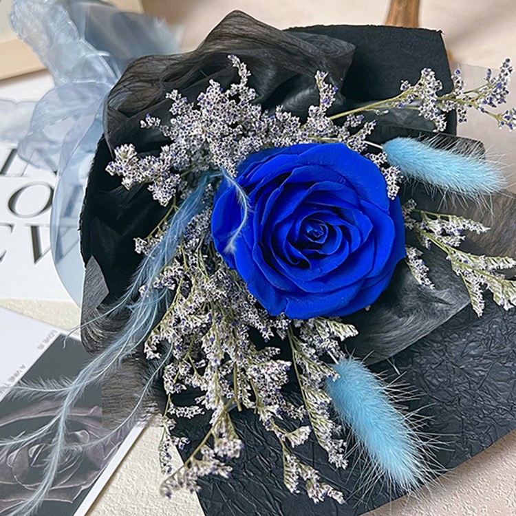 Día de San Valentín flores eternas rosas con una caja de regalo para mamá novia creativa alta sensación de regalo de flores eternas