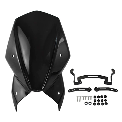 Suitable for Suzuki Gsxs1000 Gsx-S 1000 21-26 Modified Front Windshield Windscreen (Motorcycle front windshield) - smoky-black