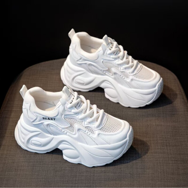 8cm Height-Increasing Dad Sneakers for Women, 2026 New Autumn Model, Breathable Mesh, Thick-Soled Sports White Shoes for Petite Individuals 8cm Height-Increasing Dad Sneakers for Women, 2026 New Autumn Model, Breathable Mesh, Thick-Soled Sports White Shoes for Petite Individuals