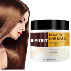HOMTOPY モロッカン アルガン オイル コラーゲン ヘアマスク 保湿乾燥オーガニック グルコシル ケラチン ヘアマスク