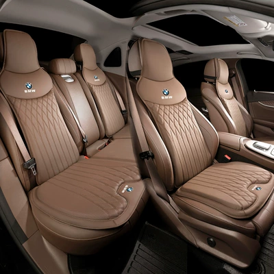 Waist support — Support New 3 Series 5 Series - model-b-chestnut-brown-bmw-front-and-rear-seat-cushions-and-backrests-seven-piece-set