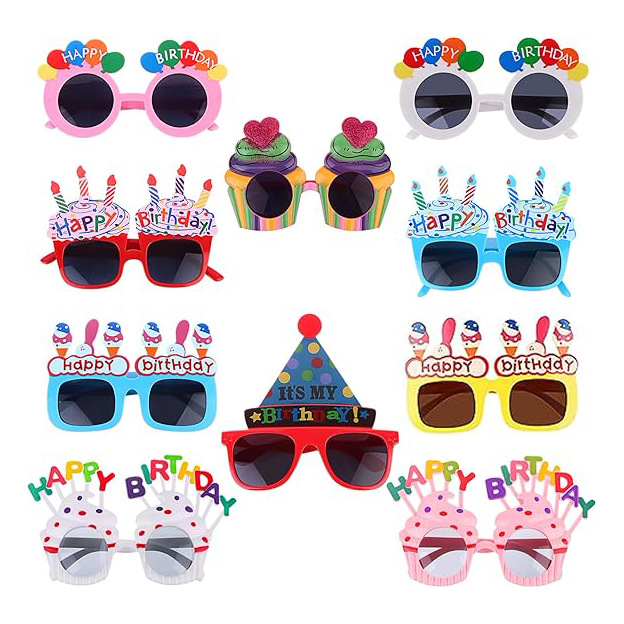Gafas de fiesta de cumpleaños Gafas de fiesta Happy birthday FIESTA Gafas de feliz cumpleaños