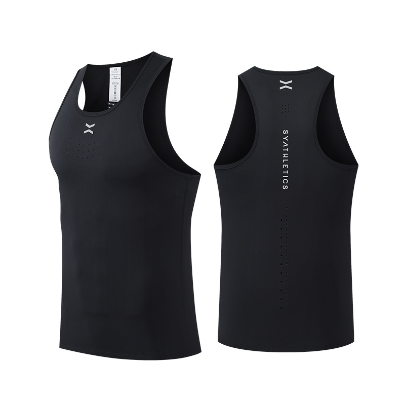 Verano ligero transpirable deportes de secado rápido chaleco running fitness Top sin mangas de seda de hielo estiramiento más tamaño Chaleco de hombres y mujeres