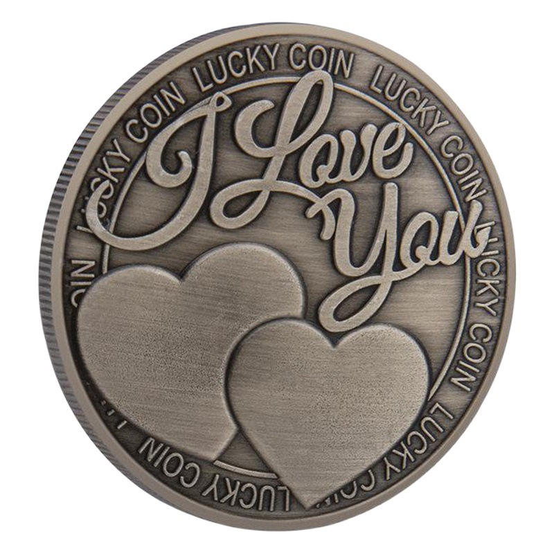 En stock al por mayor amor suerte moneda conmemorativa extranjera antigua medalla conmemorativa militar americano medalla conmemorativa