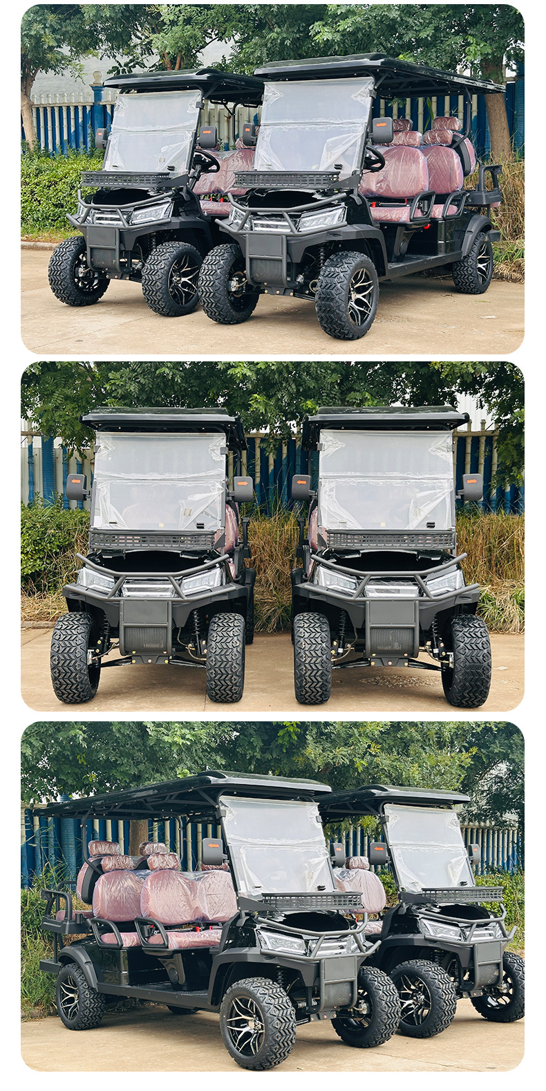 Electric Golf Cart Four-Wheel Scenic Area Park Viewing Reception Vehicle Hotel Airport Shuttle Golf Cart