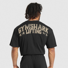 GymsharkフィットネスサメLIFTINGシリーズクロスボーダー熱売金tシャツ純綿重ポンドtシャツ