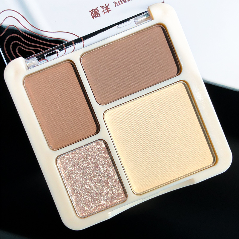 Yuanmo Rejuvenating and Flawless Four-Color Contouring Palette Multi-Functional Brightening Shadow Four-Color Contouring and Highlighting All-In-One Palette