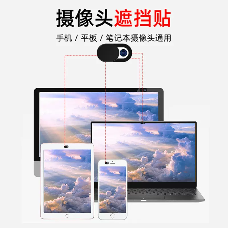 跨境镜头遮挡贴webcam cover 手机笔记本电脑r摄像头声像图隐私盖