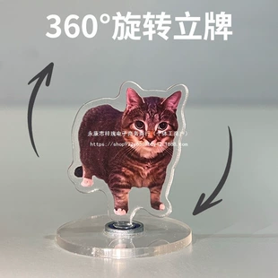 Вращающаяся кошка-антистресс на стол 360°