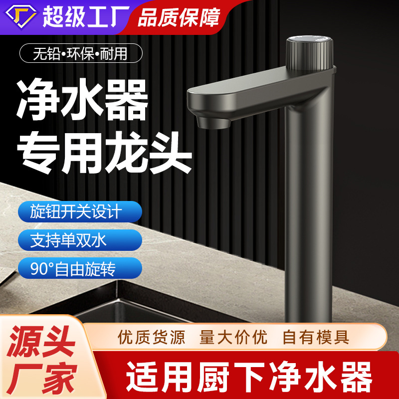 定制家用净水器304不绣钢双出水龙头厨房一体式双水纯水超滤通用