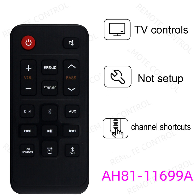 For Samsung Sound Bar Speaker Remote Control Ah81-11699A 09662A Hw-T400