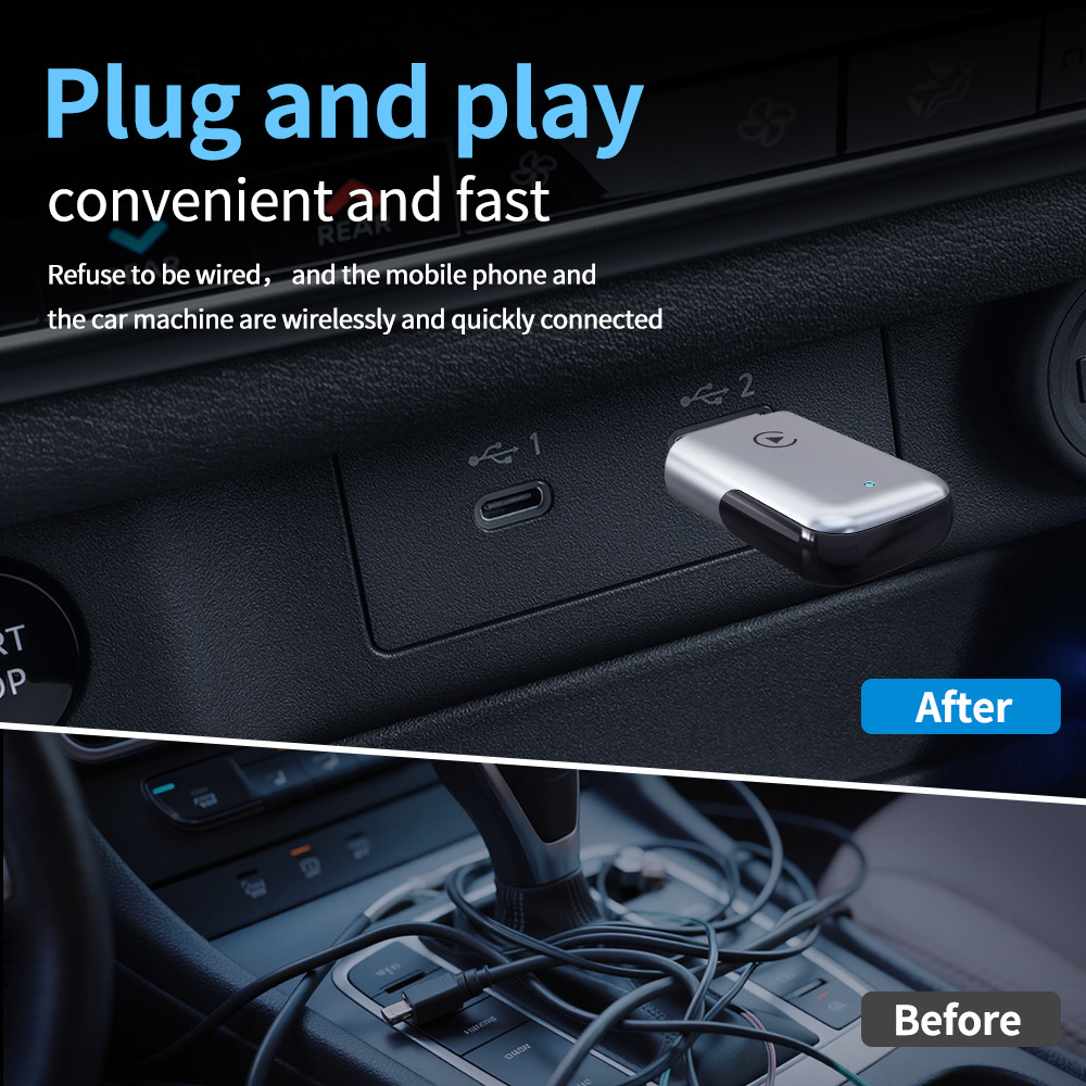 Cross-Border Carplay Box Wired to Wireless Box, Apple Android Auto Car-Machine Connectivity Box, Smart Adapter
