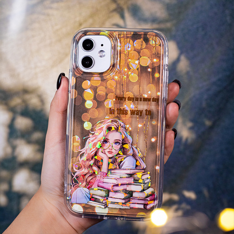 아름다운 낮 조개 빛 배경 소재 스티커 빛나는 빛 손 책베이스 콜라주 소재 종이