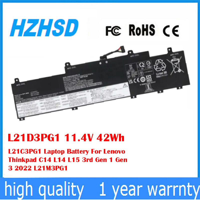 Suitable for Lenovo Laptop Battery L21Dp3G1/L21C3Pg1/L21M3Pg1/2022/C14/L