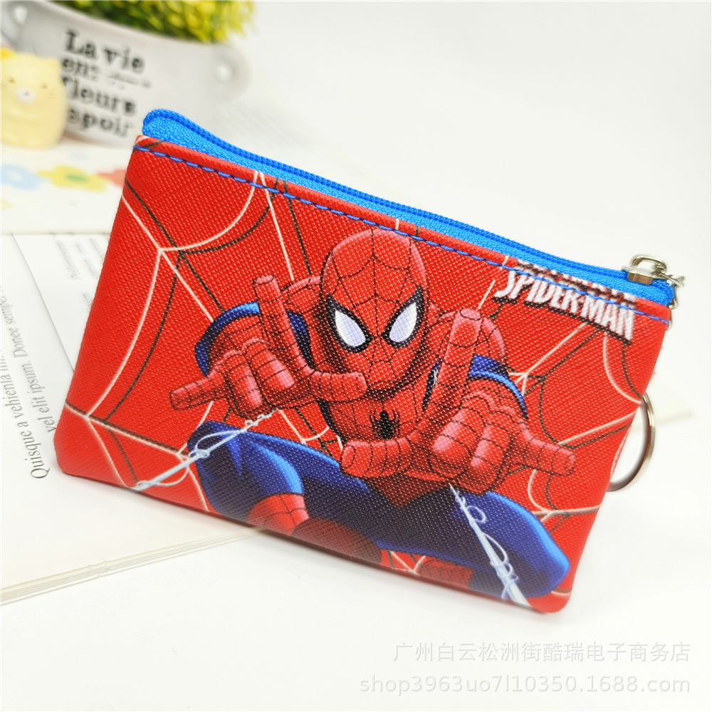 Bolso de la moneda de los niños de dibujos animados lindo niños y niñas monedero bolso de La Moneda bolso de la tarjeta de cremallera pequeña bolsa regalo del estudiante de la escuela primaria