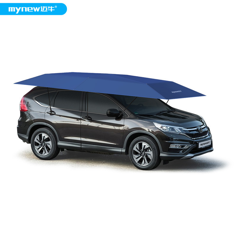 4.2m Mainiu Fully Semi-Automatic Mobile Car Awning Car Parasol Sun Protection Anti-Fall Object Roof Retractable Ceiling Cover