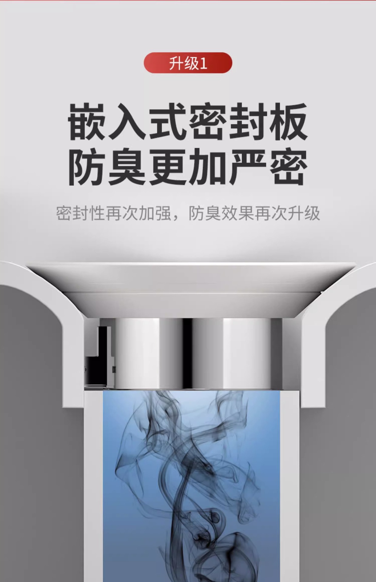 【 Toilet Odor Blocker 】 Anti-odor squat toilet bowl cover, stainless steel squat toilet bowl cover, hole plug, sitting toilet deodorizer undefined