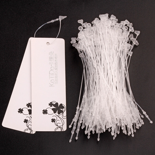 Hand-threaded plastic needle, hand-threaded mother-in-law buckle, PP transparent hand-threaded needle, clothing tag, lanyard, tag rope, tag line