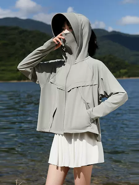 Sun Protection Clothing for Women, Summer 2026 New Style, Outdoor Cycling, Anti-Uv, Breathable, Lightweight Ice Silk Sun Protection Jacket