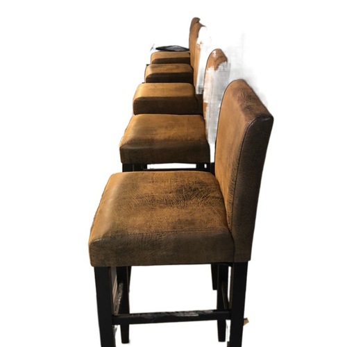 3L Bar Chair High Legs Heightened Stool Back Simple Bar Chair Solid Wood Front Desk Cashier High Chair Home