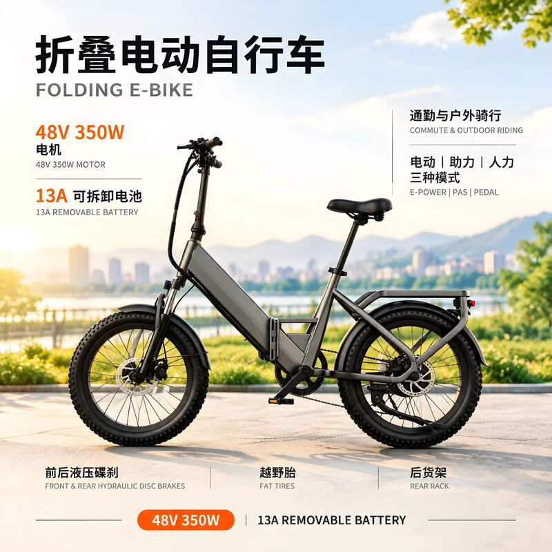 Folding electric bicycle 48V lithium battery lightweight scooter, new national standard, can be registered, NFC unlock, aviation aluminum alloy Folding electric bicycle 48V lithium battery lightweight scooter, new national standard, can be registered, NFC unlock, aviation aluminum alloy