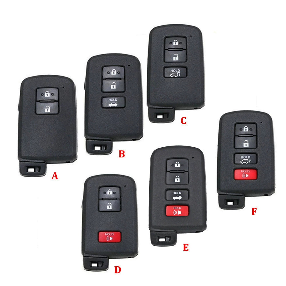 Подходит для старых Toyota Camry RAV4 Corolla Highlander с 2/3/4-клавишным ключом, корпус ключа с дистанционным управлением