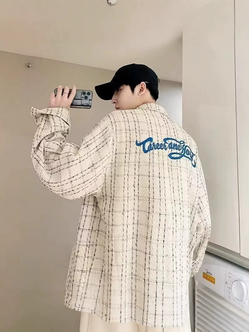 Tide, men's spring shirt, jacket, Chanel style, 2024 years, oversize, for beloved