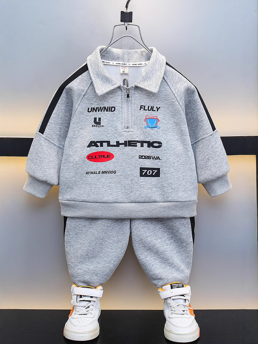 7697 suéter retro POLO para niños 2025 nuevo traje de motocicleta para niños pequeños y medianos top primavera hermosa de moda