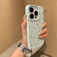满屏彩波点适用于苹果16PROMAX手机壳iPhone15简约14软壳13小众12