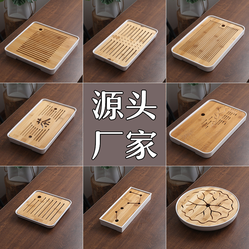 Source manufacturers melamine bamboo tea tray household simple Japanese dry brewing tea set hotel Tea House tray wholesale Source manufacturers melamine bamboo tea tray household simple Japanese dry brewing tea set hotel Tea House tray wholesale