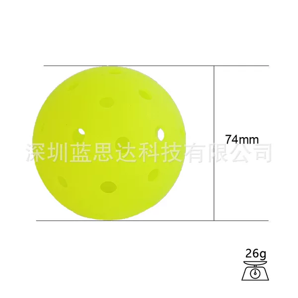 Get Moving Can Customize One-Piece Rotational Molded Fluorescent Yellow Pickleball Bright Yellow Mini Bright Yellow Outdoor Tpu