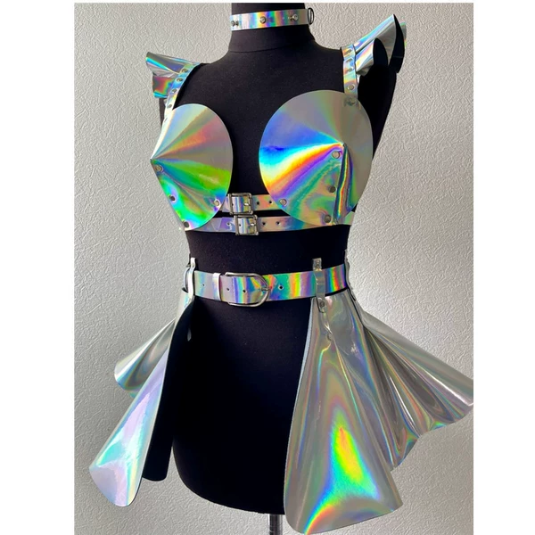 Silver skirt, accessory