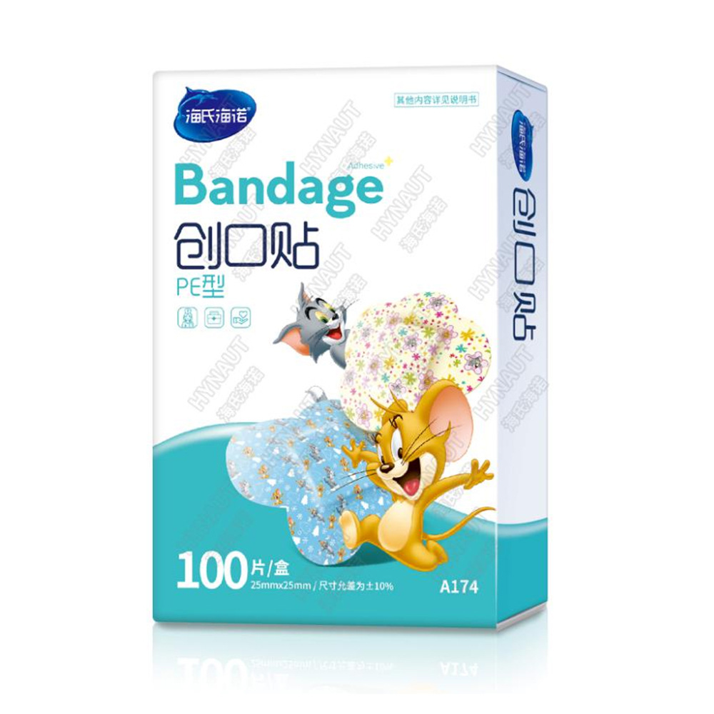 [One] Haino tipo dibujos animados super grande fuente estable pegatina de heridas impermeable 100
