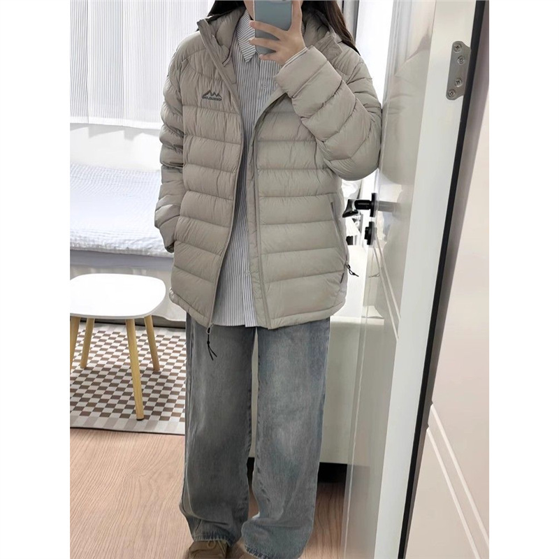 小朵绒排骨轻薄羽绒服女短款2025新款加厚90白鸭绒休闲冬季外套潮