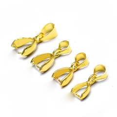 DIY jewelry accessories metal gold-plated acorn charm clasp gold/silver/white K wholesale jewelry